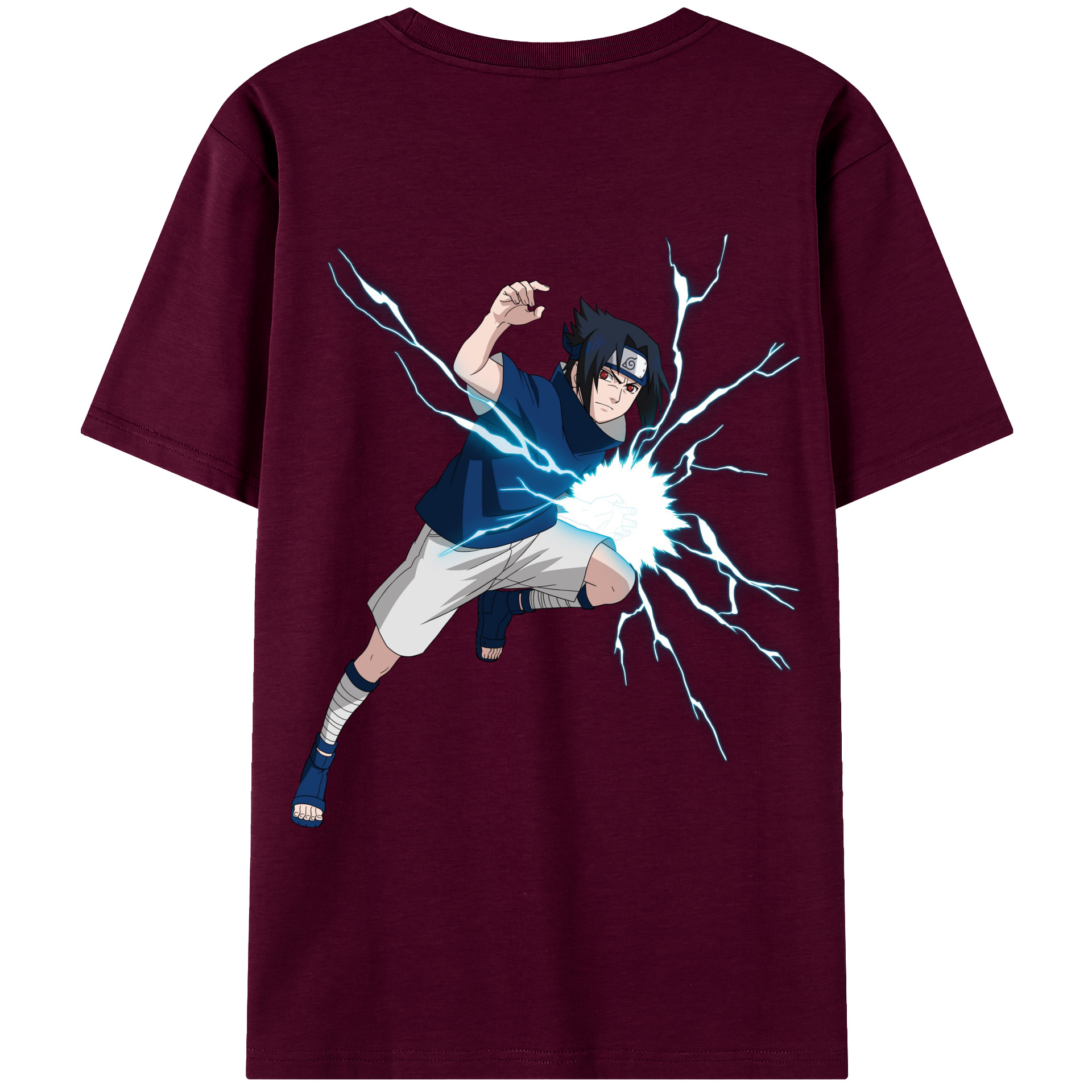 （画像用） NARUTO -ナルト- うちは サスケ Uchiha Sasuke レディース半袖Tシャツ(バックプリント)